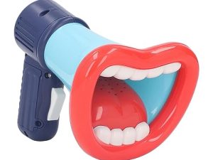 Juguete de Altavoz para Niños, Cordón Portátil Interactivo, Cambiador de Voz Educativo, Juguete de Grabación, Efecto de Sonido Múltiple para Niños Pequeños (Azul)