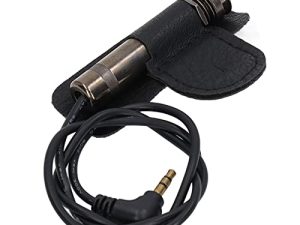 Jeanoko Transductor de Pastilla de Guitarra Acústica, Buena Combinación, Sonido, Alta Reproducibilidad, Pastilla de Guitarra de Aplicación Amplia para Tocar(Negro Plata)