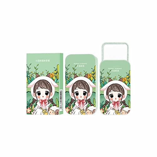 Natillas De Vainilla Pequeña pomada sólida Fragancia duradera Fragancia natural Perfume de bolsillo Perfume portátil para niñas Fragancia duradera Vainilla Negra