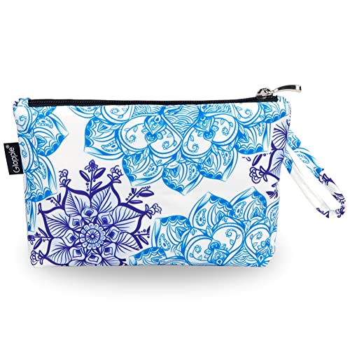 Bolsa de Cosmeticos Impermeable Bolsa de Maquillaje Bolso de Tocador de Viaje Tela Cosméticos Bolso Neceser Maquillaje Bolso Mujer Mediano para Viajes,Baño Organizadores (Celadón)