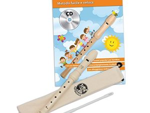 Cascha HH 1500 IT – Set con flauta dulce soprano y libro de flauta en italiano y C