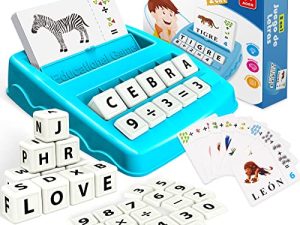 Jinxful Juego Educativo para Niños 3 4 5 6 7 8 Años, Juguete Aprender a Leer 3-8 Años Regalos Niñas 3-8 Años Montessori Juego de Letras Niños 3-8 Años Regalos Cumpleaños Niños Juego Infantile 3-8 Años