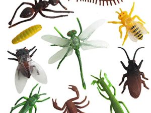 Juguete Educativo, Piezas de plástico para Insectos Juguetes para Juguetes educativos realistas para Accesorios de fotografía, Juguetes y Pasatiempos (como se Muestra)