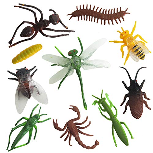 Juguete Educativo, Piezas de plástico para Insectos Juguetes para Juguetes educativos realistas para Accesorios de fotografía, Juguetes y Pasatiempos (como se Muestra)