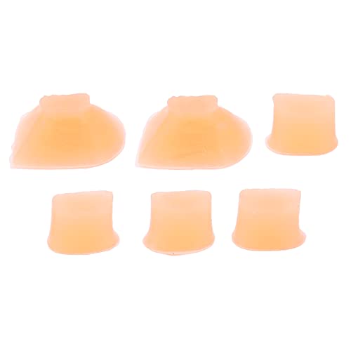 Ladrillos de Cola de Flauta, Flautas Mute Key Pads Amarillo Claro 6 Piezas Fácil Reemplazo Compacto Universal para Tocar