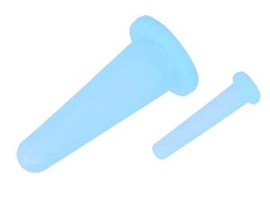 Juego de Burbujas Faciales, 2 Tazas de Masaje de Vacío Facial de Silicona para Salón de Damas (Azul)