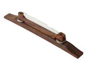 Puente de Sillín Ajustable, Puente de Cuerda de Guitarra Resistente Al Desgaste de Alta Dureza, Tuerca Moleteada de Pulido Fino de Fondo Plano para Instrumento Musical