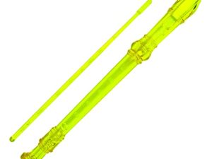 A-Star Soprano/Descant School Recorder Instrumento, digitación inglesa/barroca – Clave de C con tabla de aprendizaje, bolsa, varilla de limpieza – Verde