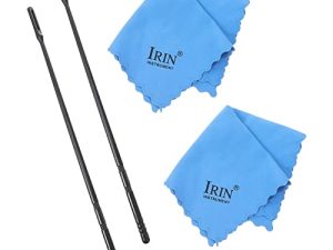 Herramienta de limpieza de flautas Paño de palo: 2 unids Flauta Limpieza Rod Limpieza Hisopos Flauta Paño de pulido para accesorios de limpieza de flauta