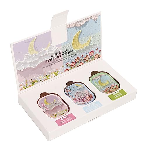 Perfume Sólido Portátil con Fragancia de Larga Duración, 3 uds., 4g, Perfume de Bolsillo para Coche Al Aire Libre, Jazmín, Nardo, Almizcle, Sándalo