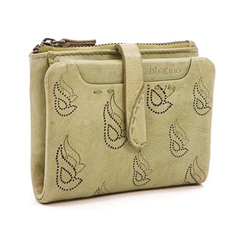 Abbacino Cartera pequeña en Piel troquelada Verde