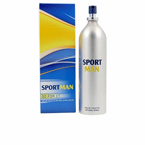 SPORTMAN - Go For It 250 ml, Perfume Hombre, Colonia Sportman Classic, Perfumada y en Formato Spray, Eau de Toilette Masculina, Juvenil, Deportiva y Cítrica, Colonia Fresca y de Larga Duración