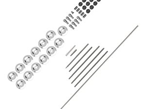 Shanrya Juego de Mantenimiento de Flauta de Bricolaje, Kit de Reparación de Flauta de Acero Inoxidable Resistencia a la Corrosión Que Ahorra Tiempo para Amantes de la Música para Amigos