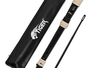 Tiger REC4-BK – Flauta soprano de 3 partes, color negro