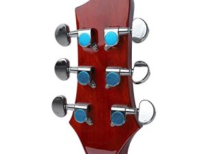 Guitarra Acústica, Espejo Mejorado Totalmente Equipada Larga Vida útil Guitarra Popular Paquete de Inicio para Principiantes Hermosa Textura Palisandro Indio para Principiantes(marrón)