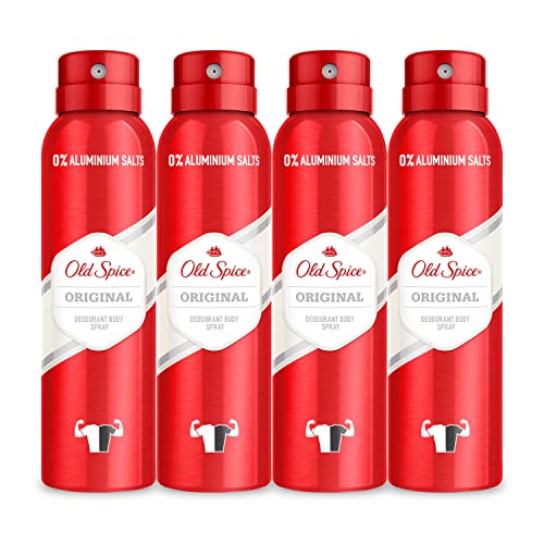 PACK X4 Old Spice Original Spray Corporal Desodorante Para Hombres 150 ml