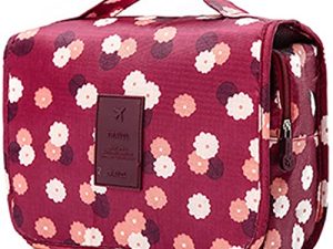 Neceser Maquillaje Viaje Impermeable y Colgante para Mujer Niña Hombre Bolsa de Aseo Kit de Aseo Viaje Estuche Organizador con Gancho,Viaje. Excursión. Baño.