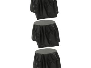 Yardwe 3 Fundas Redondas Para Fogones Manteles Ajustables Para Exteriores Protectores De Mesa Redonda Manteles Para Fogones Fundas Protectoras Para Barbacoa Fundas Protectoras Para