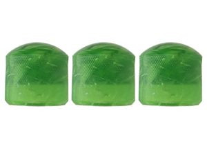 Tono de Volumen de Metal, 3 Piezas Perilla de Guitarra Eléctrica Controlador de Potenciómetro de Cuerda Juego de Accesorios de Instrumentos 8 Colores(Verde)