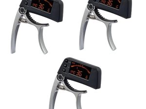 FAVOMOTO 3 Uds Bajo Guitarra Clásica Afinador De Bajo Afinador De Guitarra Eléctrica Capo De Guitarra Eléctrica Clip En Afinador De Guitarra Afinador De Guitarra Acústica Afinador