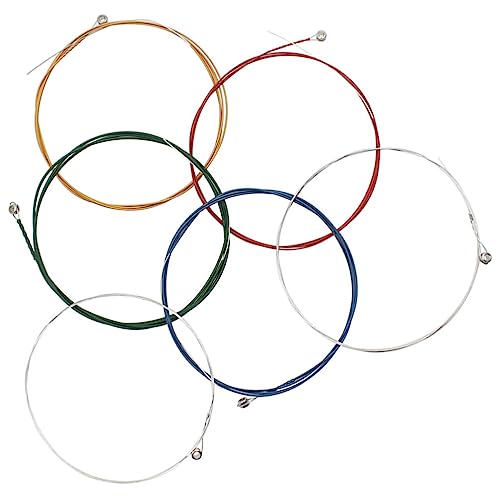 Milisten Accesorios De Guitarra Cuerdas De Guitarra De 6 Uds. Cuerdas De Guitarra De Latón De Repuesto Para Guitarristas Accesorios Para Instrumentos Musicales Para Principiantes