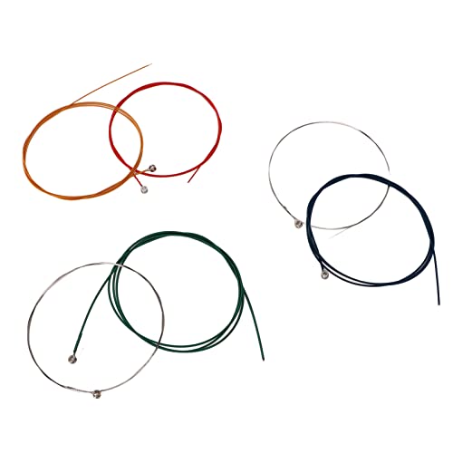 Reemplazo de Cuerdas de Guitarra, Cuerda de Guitarra de Larga Duración de Aleación de Cobre Fácil de Tocar, Multicolor, 6 Uds., Profesional, a Prueba de óxido para Show