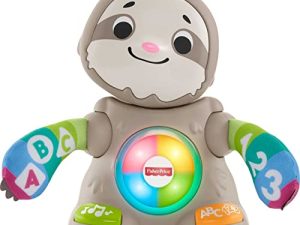 Fisher-Price Linkimals Smooth Moves Sloth – Edición en inglés del Reino Unido, Juguete Interactivo con Luces, música, Contenido de Aprendizaje y Movimiento para bebés de 9 Meses en adelante