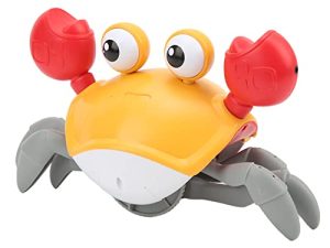 Hztyyier Juguete de Cangrejo para Gatear, Desarrollo de Aprendizaje, Juguete para Gatear de Cangrejo, Movimiento Físico Estimulante para Niños, Regalo de Cumpleaños (Naranja)