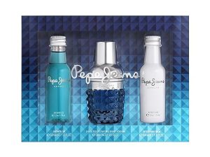 Pepe Jeans Life Is Now For Him Estuche Regalo Perfumes Hombre Pack de 3 Piezas Eau de Toilette 30ml, After Shave 50ml y Shower Gel 50ml Set Fragancia Aromática y Amaderada