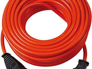 Brennenstuhl BREMAXX® cable alargador de corriente (cable de 25 m, para uso en exteriores hasta -35 °C, Made in Germany) naranja