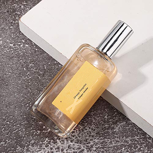 Perfume para Mujer De 50 Ml, Perfume con Fragancia Brillante y Duradera, Perfume en Aerosol con Fragancia Ligera Portátil, Perfume Floral para Mujer, Perfume con (luz naranja