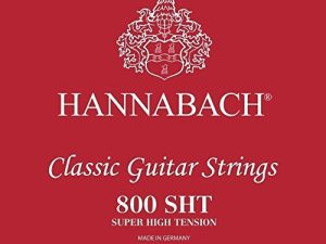 Hannabach Cuerdas Para Guitarra Clasica Serie 800 Super High Tension Juego 3 Cuerdas Bajo