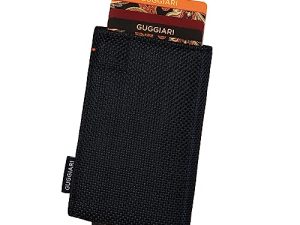 GUGGIARI® Tarjetero Hombre – Cartera Tarjetero Hombre con Monedero y Bolsillo Cortesía con Cierre Magnético -Tarjetero RFID de Aluminio – Black Carbon