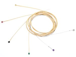 Cuerdas de Aleación para Heridas, Cuerda de Guitarra 6 Piezas con Cabezas de Cuentas de Colores para Guitarras Acústicas