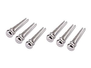 6 Piezas De Cuerda Clavijas De Cuerda Guitarra Metalica Cuerdas De Guitarra Pasadores Cuerdas Guitarra Acustica Clavija De Puente De Guitarra Clavijas De Puente Suministros Bajo