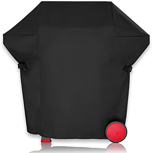 AMZBBQ® Cubierta para Barbacoa, 150 x 120 x 75 cm, 100% Impermeable, Resistente a los Rayos UV, con Revestimiento Weber Genesis II 300 Serie