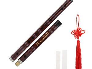 Flauta, Flauta Para Principiantes, Instrumento Musical Chino Tradicional Hecho A Mano Dizi, Estilo Vintage Dizi, Regalo Para Amantes De La Música (Clave De F/Bitter)(Tecla F)