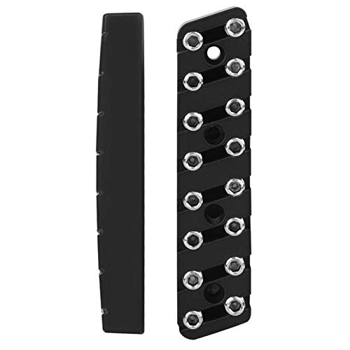 Tuerca de guitarra, tuerca de bloqueo de cuerda de guitarra eléctrica de 7/8 cuerdas, para instrumentos de cuerda, accesorios para instrumentos, almohada para piano, guitarra eléctrica(8-string GA889)