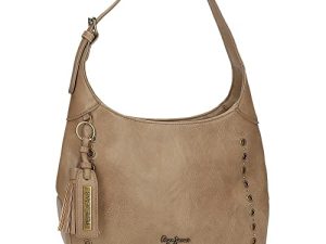 Pepe Jeans Camper Bolso Bandolera Beige 27,5x19x4 cms Piel sintética
