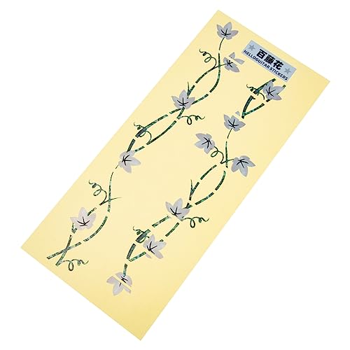 FAVOMOTO Guitarra Pegatinas De Cartón Pegatinas Florales Pegatinas Adhesivas Pegatinas En Blanco Ukelele Recoger Traste Bajo Marcadores Guitarra Eléctrica Parche Pvc Instrumento Musical