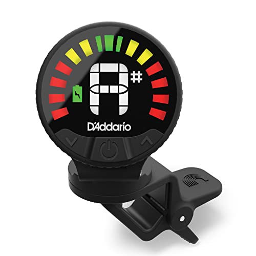 D'Addario Afinador de Guitarra Recargable Nexxus 360 - Afinador de Guitarra Española y Eléctrica
