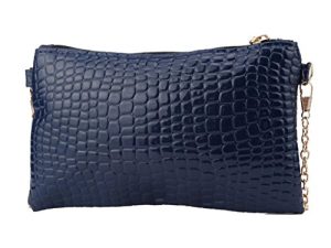 Ronamick – Bolso de mano para mujer, de piel, bandolera, bolso cruzado, bolso de mano, bolso de mano, bolso de mano, bolso de mano, bolso de mano, bolso de hombro (azul)