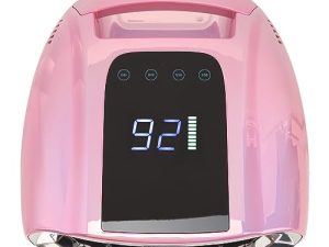 Luz de Esmalte para Secador de Uñas, Lámpara de Curado de Gel de Uñas de Potencia de 96 W, Iluminación de 180 Grados para Manos, Parte Inferior Extraíble para Uso en Salón