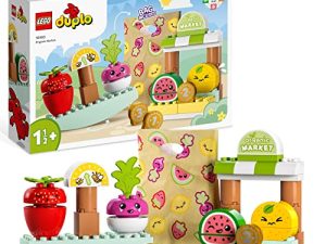 LEGO 10983 Duplo Mercado Orgánico con Piezas de Fruta y Verdura, Juguetes para Bebés de 18 Meses a Niños de 3 Años, Aprender a Contar, Juego Educativo, Regalo Infantil