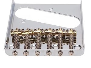 Accesorios para Guitarra Eléctrica, Aspecto Brillante de Metal Estilo Vintage Entonación Precisa Puente de Guitarra Eléctrica con Tornillo para Instrumento Musical