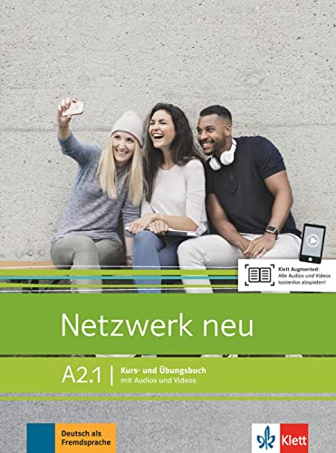 Netzwerk neu a2.1, libro del alumno y libro de ejercicios, parte 1: Kurs- und Ubungsbuch A2.1 mit Audios und Videos (SIN COLECCION)