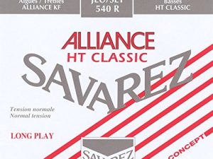 Savarez 655917 – Cuerdas para Guitarra Clásica Alliance HT Classic 540R Juego Tensión Estandar, Rojo