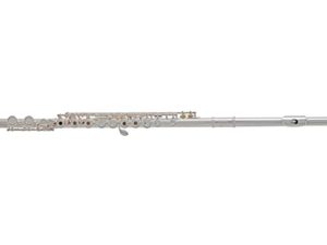 Roy Benson Flute FL-402R (Instrumento musical de alta calidad, bañado en alpaca, para una sensación óptima al tocar, estuche de madera, varilla limpiadora y paño de limpieza incluidos)