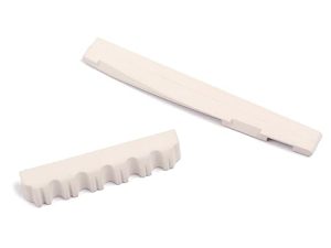 Vaguelly 1 Juego 2 Piezas Tuercas De Cuello De Guitarra Sillín De Guitarra Acústica Tuerca De Sillín De Guitarra Silla De Montar De Hueso De Guitarra Balada Blanco Componente