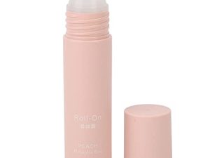 Saluaqui Roller Perfume, Fragancia Refrescante de Larga Duración, Hidratante Roll On Perfume, Alivio del Estrés y Aceites Esenciales para Dormir Roll On para Hombres Mujeres (Champán de melocotón